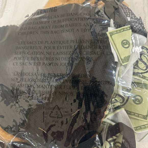 Robber and money bag Costume (adult and baby costume) - Picture 3 of 5